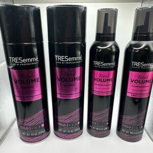 4 Total Volume Hair Care Set - Black and Pink.New
